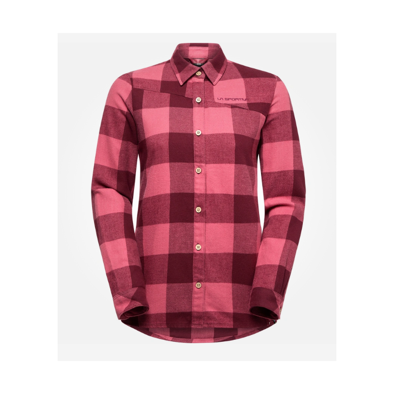bluza damska La Sportiva Rambler Flannel Shirt w- redwood/rosebay