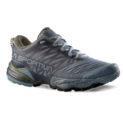 buty biegowe damskie La Sportiva Akasha II- limestone/cypress- ZFRS067B53E47