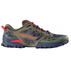 buty biegowe męskie La Sportiva BUSHIDO III- cypress/mountain red - ZFRS083E47R24