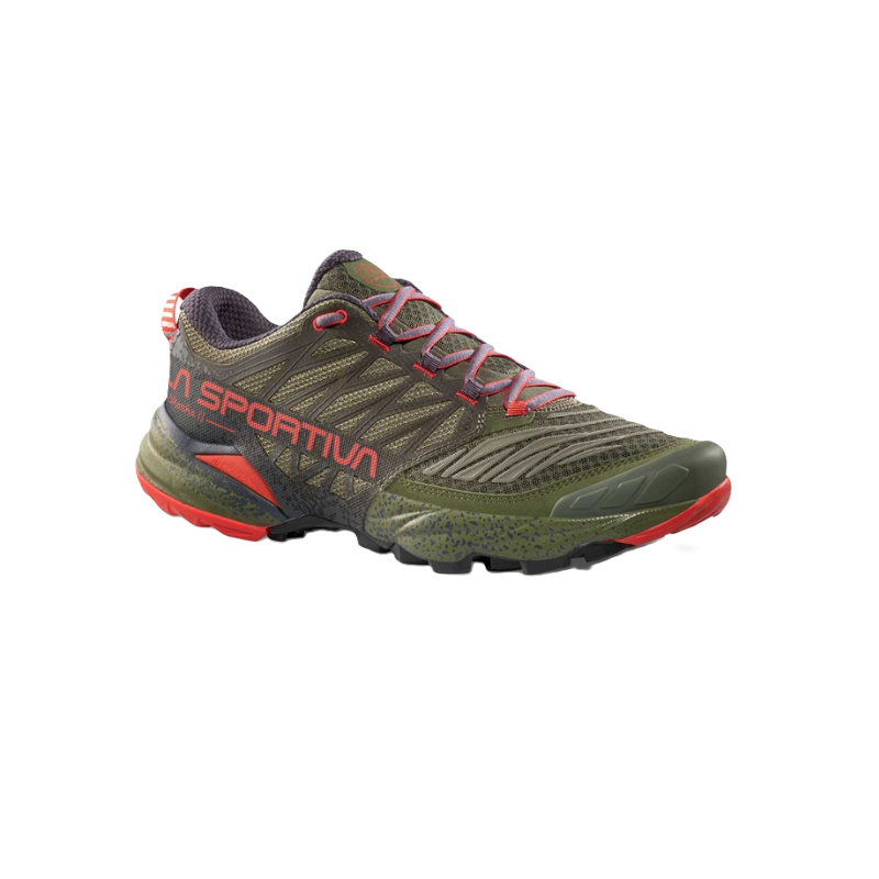 buty biegowe męskie La Sportiva Akasha II- cypress/mountain red- ZFRS066E47R24