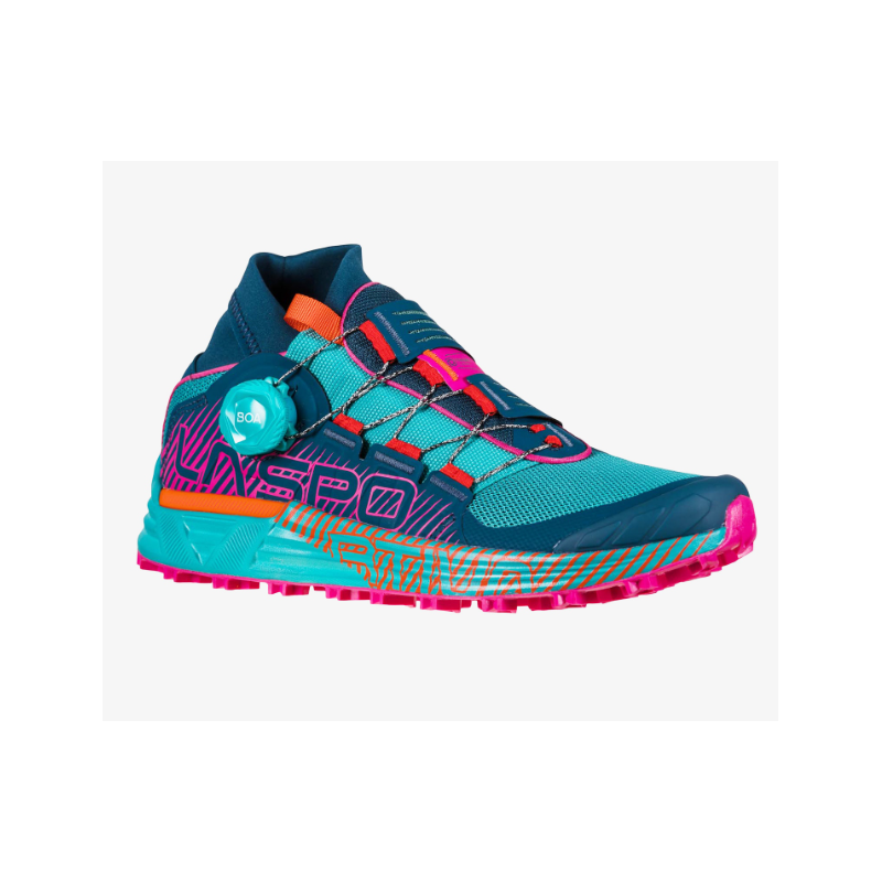 buty biegowe damskie La Sportiva Cyklon- storm blue/cherry tomato- 46X639322