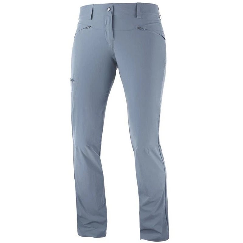 spodnie damskie SALOMON WAYFARER STRAIGHT-  flint stone