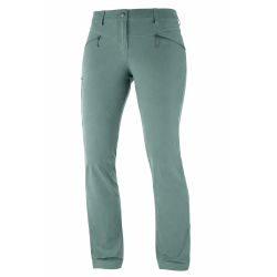 spodnie damskie SALOMON WAYFARER STRAIGHT W- balsam green