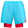 spodenki biegowe damskie La Sportiva Flow 5" short W- malibu blue/ hibiscus