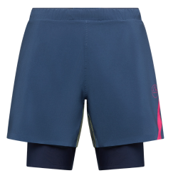 spodenki biegowe damskie La Sportiva Flow 5" short W- night sky/ cypress