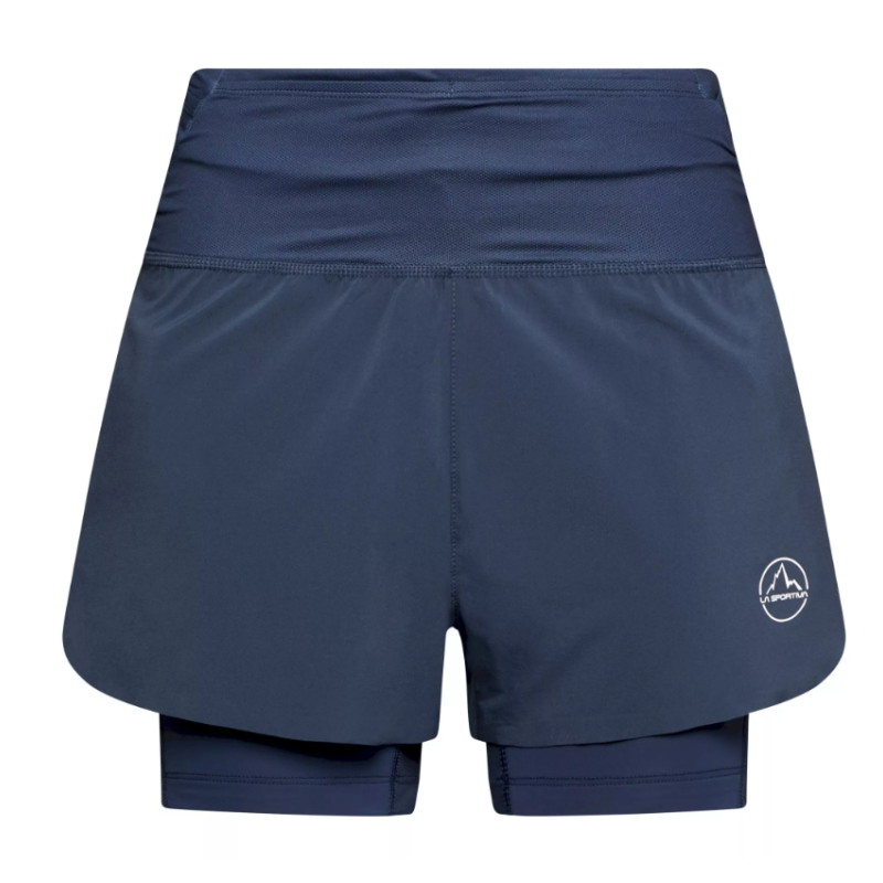 spodenki biegowe damskie La Sportiva Ultra Distance Shorts W- night sky/ chalk