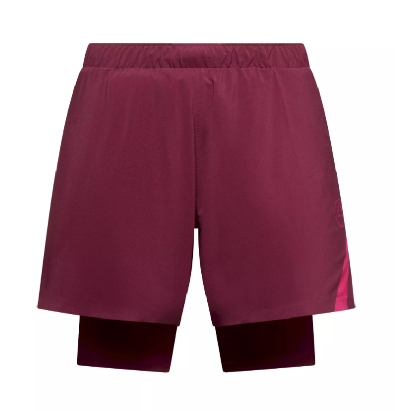 spodenki biegowe damskie La Sportiva Flow 5" short W- redwood/ azalea