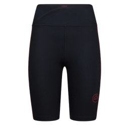 spodenki biegowe damskie La Sportiva Triumph Tight Short W- black/ hibiscus