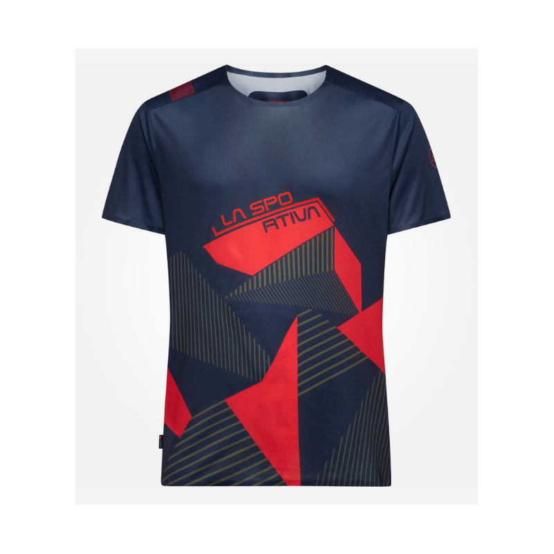 koszulka męska La Sportiva Comp T-shirt M- night sky/ mountain red