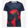 koszulka męska La Sportiva Comp T-shirt M- night sky/ mountain red