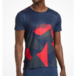 koszulka męska La Sportiva Comp T-shirt M- night sky/ mountain red