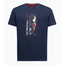 koszulka męska La Sportiva Solution T-shirt M- night sky/ mountain red