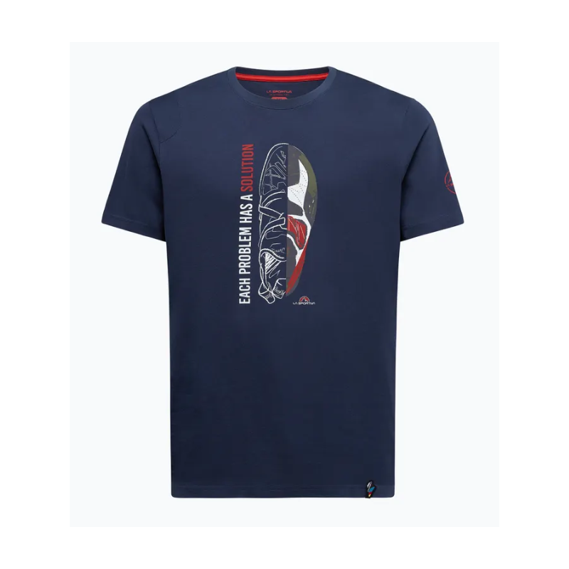 koszulka męska La Sportiva Solution T-shirt M- night sky/ mountain red