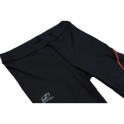 legginsy męskie HANNAH Robin- anthracite/orange