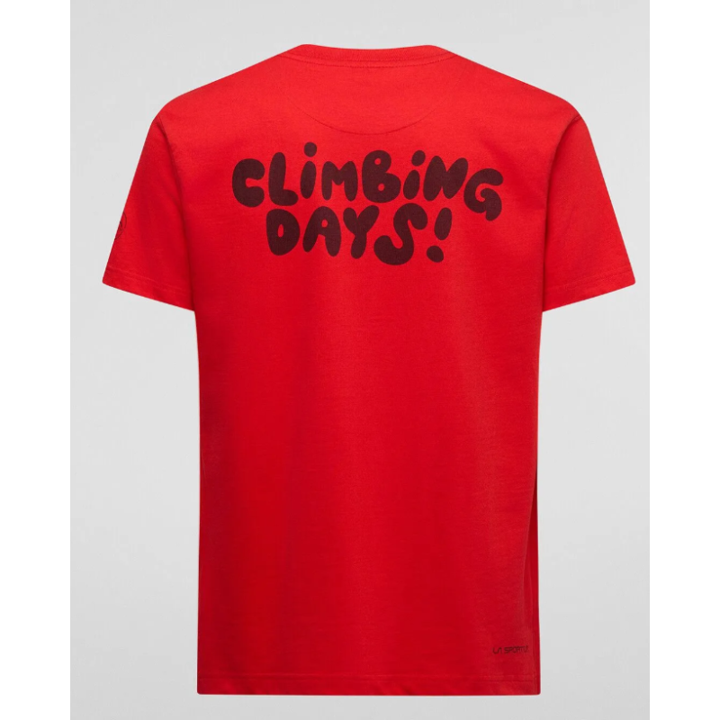 koszulka męska La Sportiva Climbing Days- mountain red