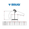 bluza polar damski BRUGI -grey