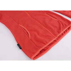 bluza polarowa damska HANNAH SELENA - coral stripe