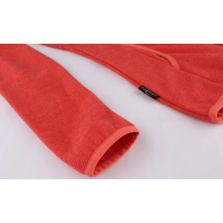 bluza polarowa damska HANNAH SELENA - coral stripe