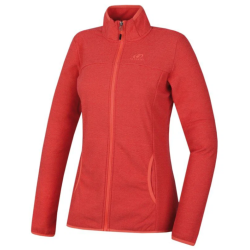 bluza polarowa damska HANNAH SELENA - coral stripe