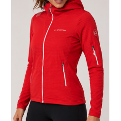 bluza damska La Sportiva Lucendro Thermal Hoody- hibiscus