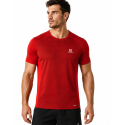koszulka męska Salomon Trail Runner SS Tee- barbados cherry
