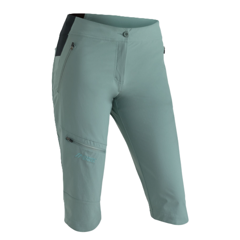 szorty trekkingowe damskie Maier Sports Inara Slim Capri Vario- province blue