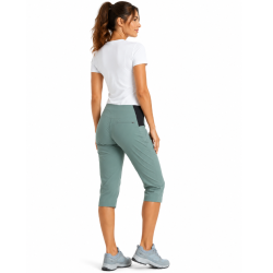 szorty trekkingowe damskie Maier Sports Inara Slim Capri Vario- province blue