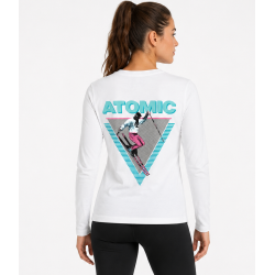 koszulka damska Atomic Graphic LS shirt- white