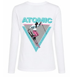 koszulka damska Atomic Graphic LS shirt- white