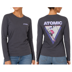koszulka damska Atomic Graphic LS shirt- anthracite