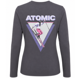 koszulka damska Atomic Graphic LS shirt- anthracite
