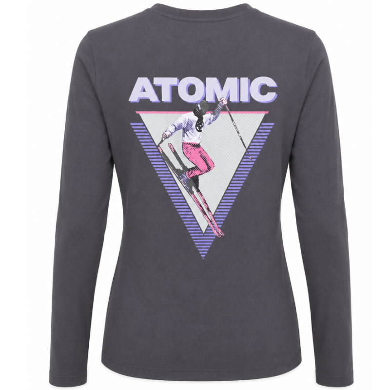 koszulka damska Atomic Graphic LS shirt- anthracite