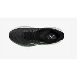 buty biegowe męskie MIZUNO WAVE SKY 9 - BLACK/GOBLIN GREEN/ALPINE GREEN