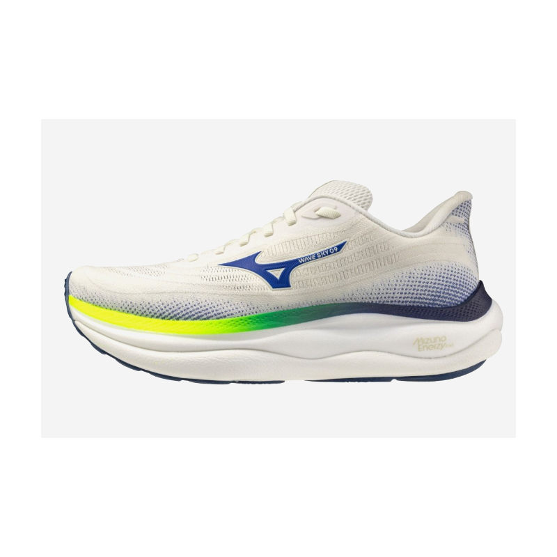 buty biegowe męskie MIZUNO WAVE SKY 9 - Snow White/surf The Web/lightn