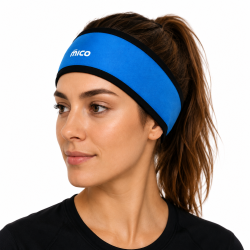opaska Mico Warm Control Headband - granatowa
