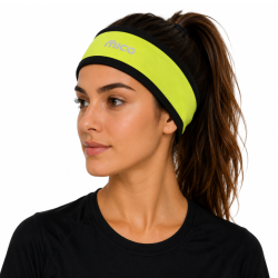opaska Mico Warm Control Headband- żółty fluo
