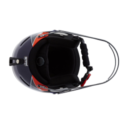 Kask Narciarski z Garda Bolle backline shiny blue/orange star