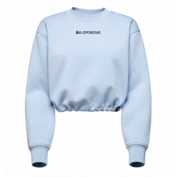 Bluza damska La Sportiva Heritage Logo Crop Sweater- limestone/ night sky