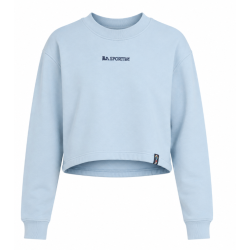 Bluza damska La Sportiva Heritage Logo Crop Sweater- limestone/ night sky