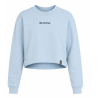 Bluza damska La Sportiva Heritage Logo Crop Sweater- limestone/ night sky
