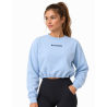 Bluza damska La Sportiva Heritage Logo Crop Sweater- limestone/ night sky