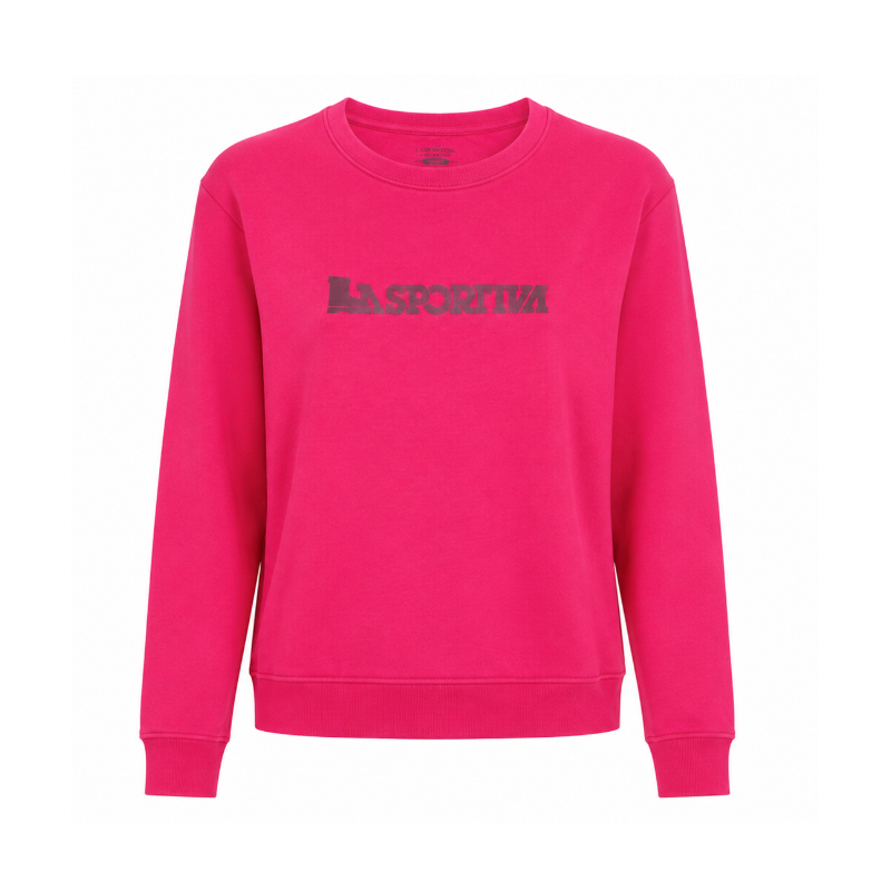Bluza damska La Sportiva Heritage Logo Sweater- azalea/ redwood