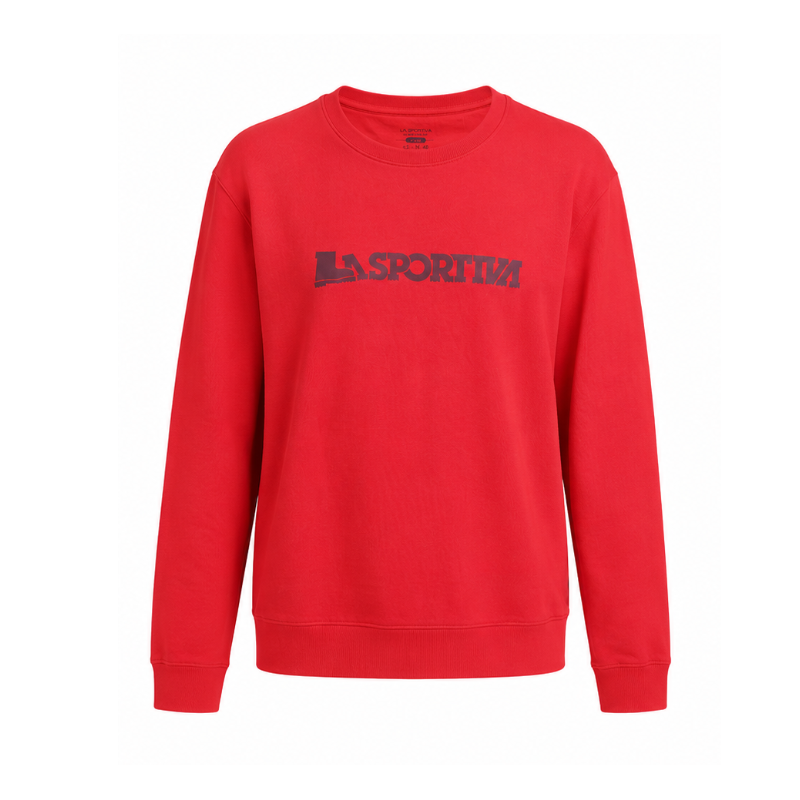 Bluza męska La Sportiva Heritage Logo Sweater- mountain red/ redwood