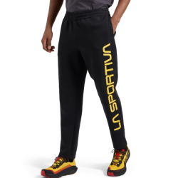 spodnie dresowe męskie La Sportiva Podium Big Logo Pant- black/ yellow