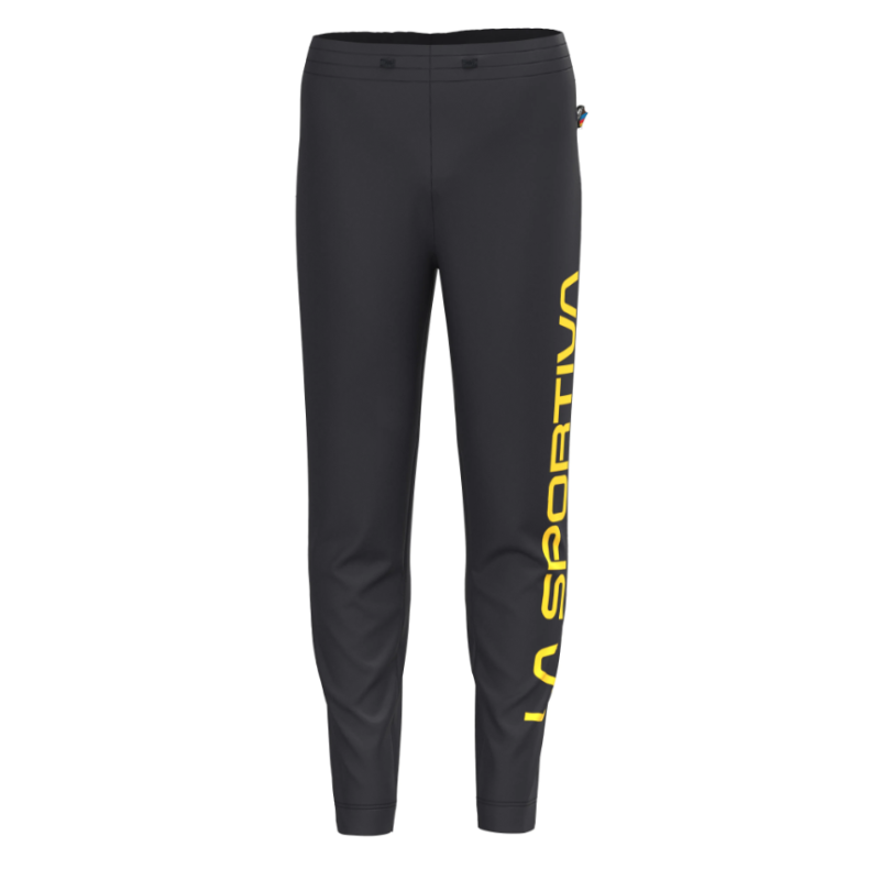 spodnie dresowe męskie La Sportiva Podium Big Logo Pant- black/ yellow