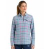 bluza koszula damska La Sportiva Rambler Light Flannel- limestone/ night sky