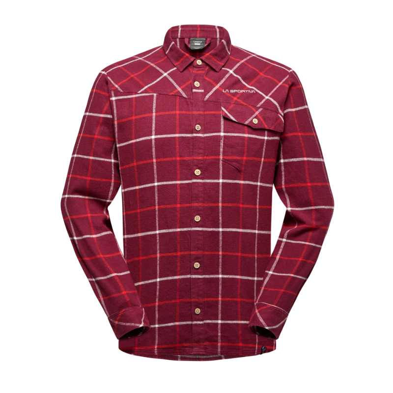 bluza koszula męska La Sportiva Rambler Light Flannel- redwood/ chalk