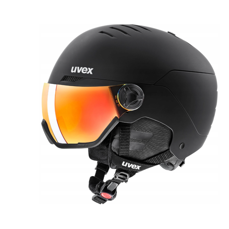 Kask narciarski UVEX wanted visor black mat