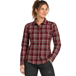 bluza koszula damska La Sportiva Rambler Lined Flannel Shirt W- redwood/ chalk