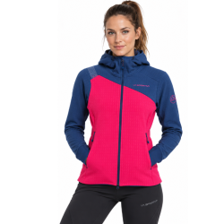 bluza damska La Sportiva Bristen Thermal Hoody - azalea/ night sky